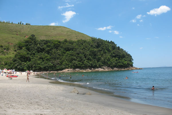 Praia da Paúba - sul de São Sebastião - Litoral Norte de SP